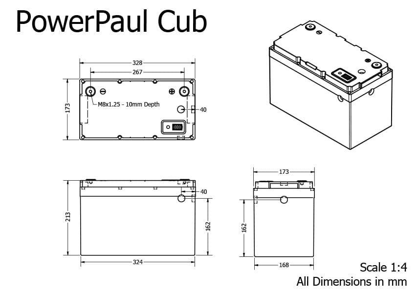 Cub 12.8v 175Ah Lithium Battery - Image 6