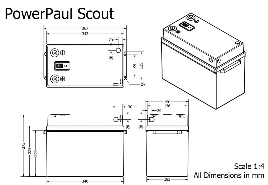 Scout MB31 12.8V 314Ah Lithium Battery - Image 8