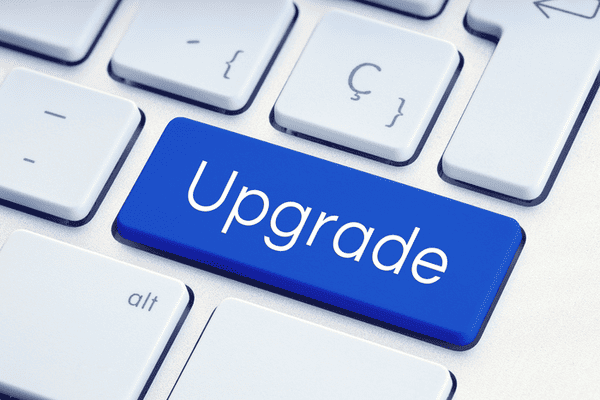 Upgrade button on keypad